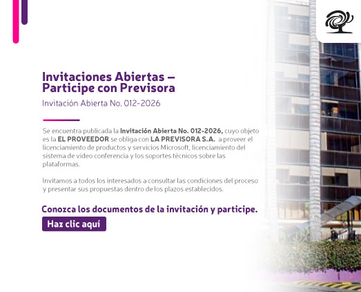 INVITACIÓN ABIERTA 012-2026