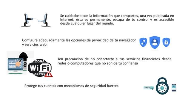 En esta imagen se ven unos consejos para la prevención de fraudes electrónicos